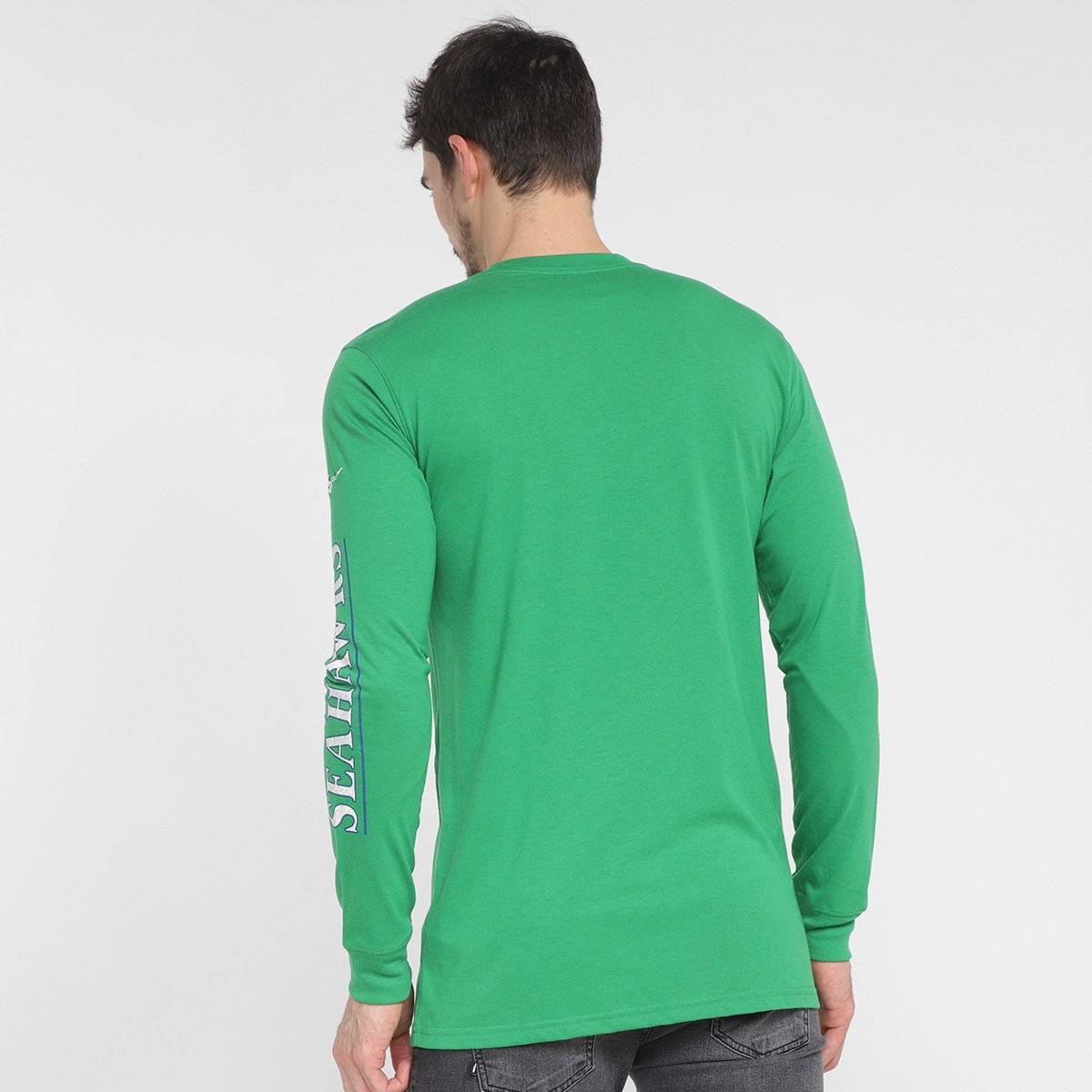 Camiseta NFL Seattle Seahawks Nike Manga Longa Masculina - Tam: P - 1