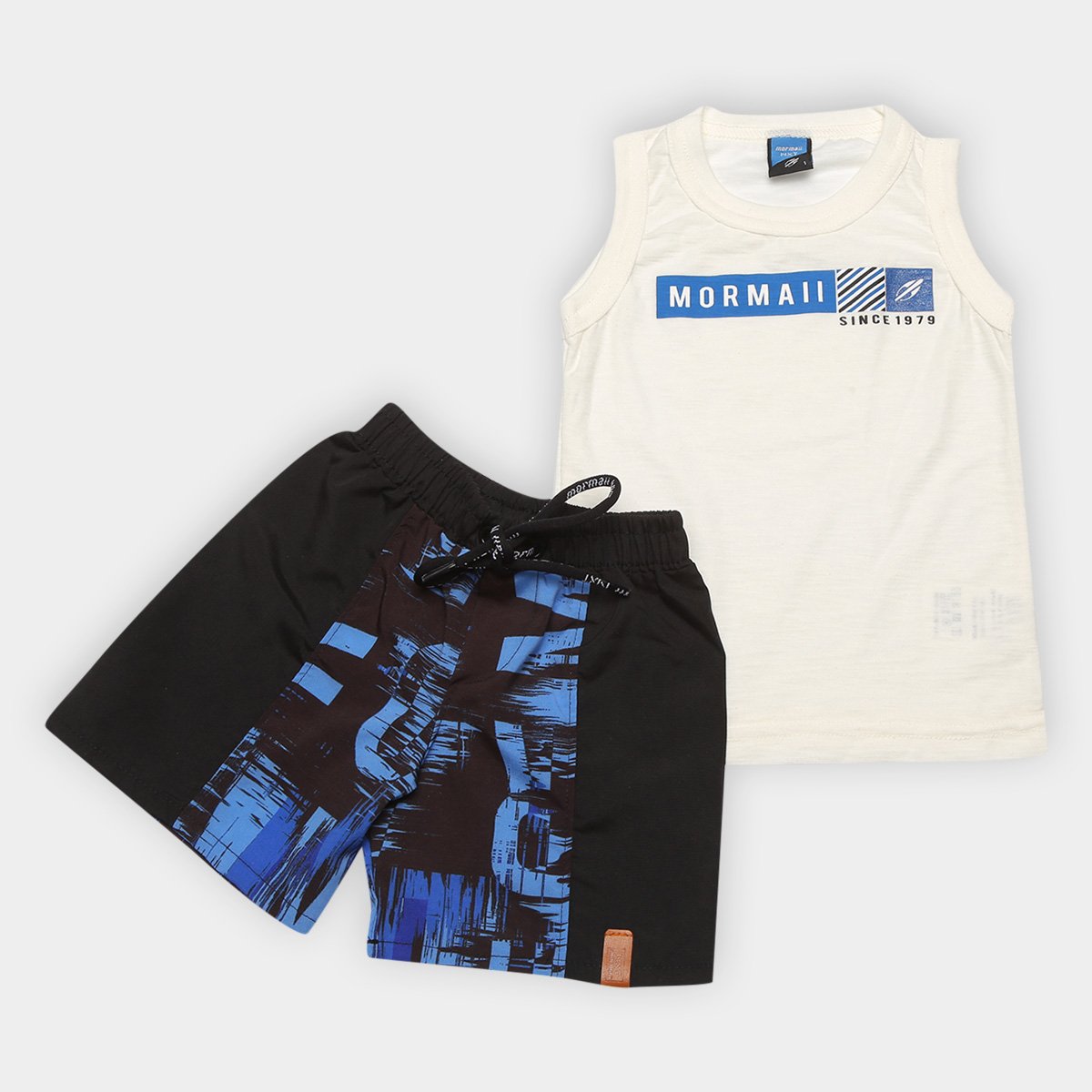 Conjunto Juvenil Mormaii Camiseta 1979 + Bermuda Estampada Masculino