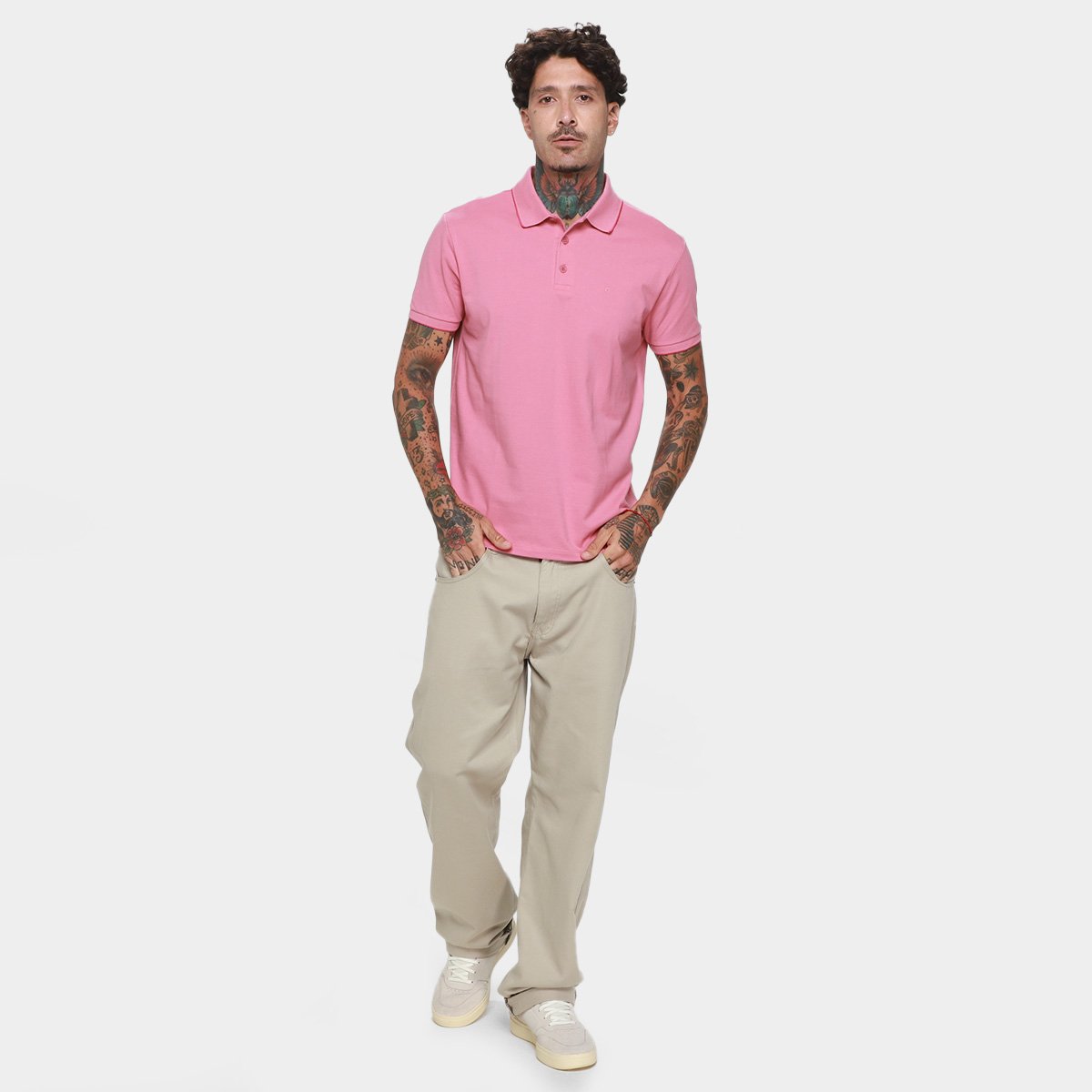 Camisa Polo Ellus Lisa Casual Masculina - Tam: P - 3