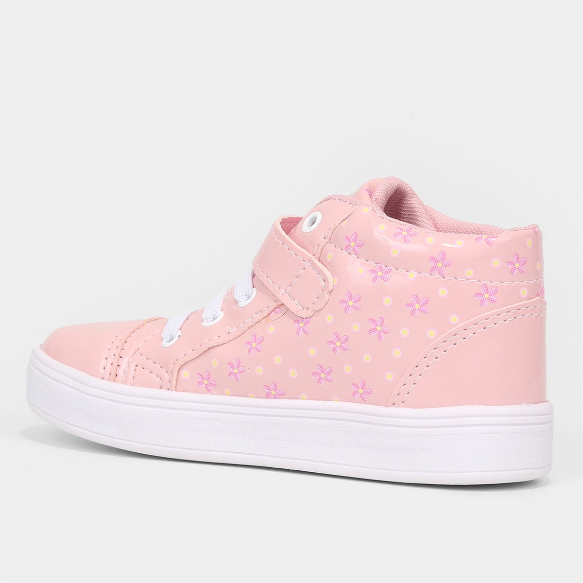 Tênis Infantil Tininha Floral Cano Médio Menina - Tam: 21 - 4