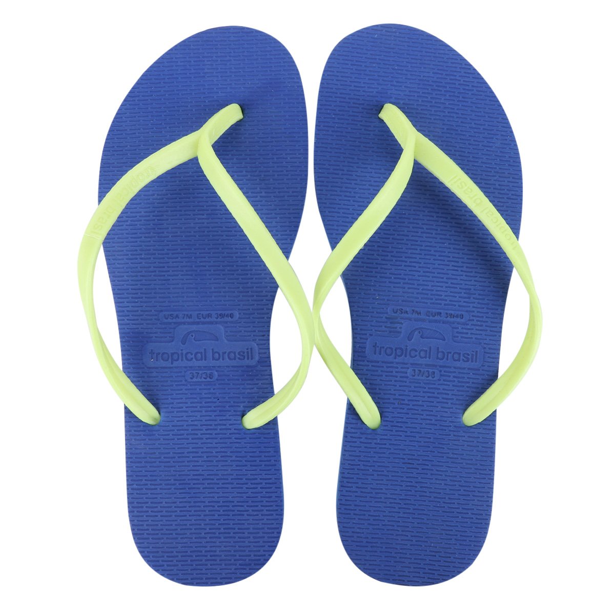 Kit Chinelo Tropical Brasil Slim Bicolor Feminino - Tam: 41/42 - 1