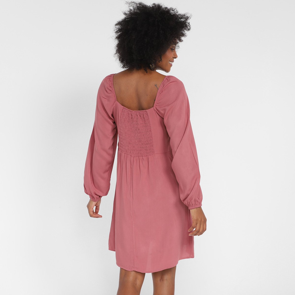 Vestido Curto The Style Box Manga Longa Lastex - Tam: 40 - 1