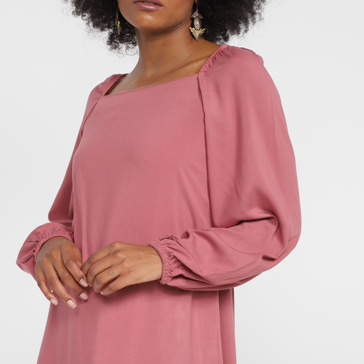 Vestido Curto The Style Box Manga Longa Lastex - Tam: 40 - 2