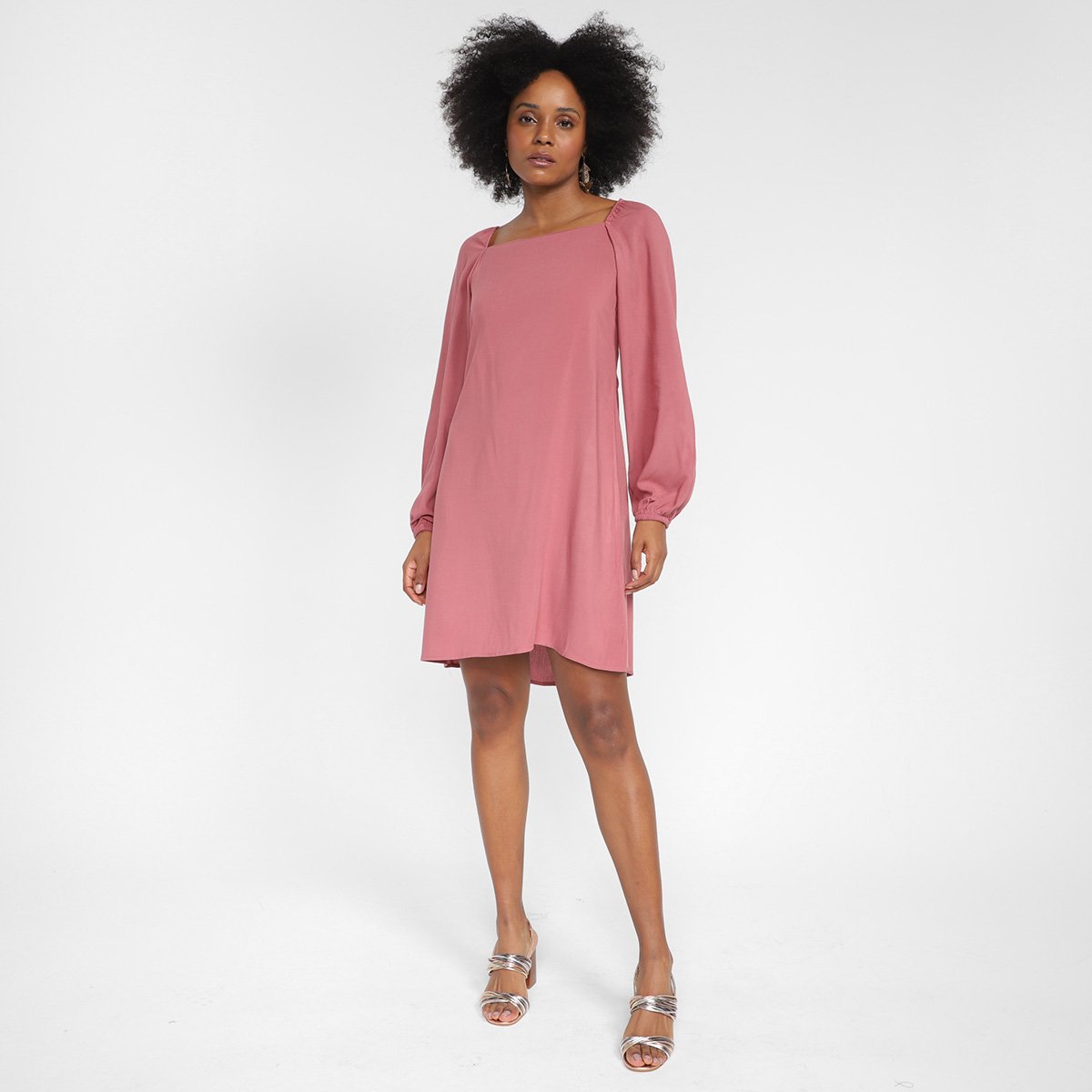 Vestido Curto The Style Box Manga Longa Lastex - Tam: 40 - 3