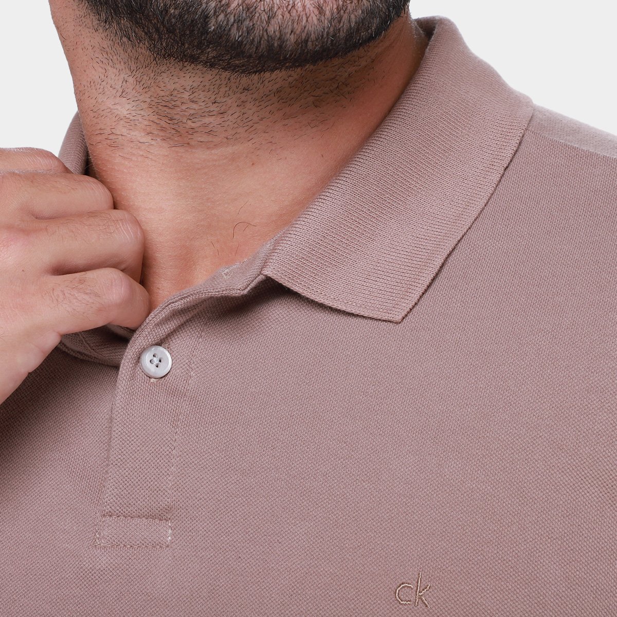 Camisa Polo Calvin Klein Básica Sem Friso Masculina - Tam: M - 2