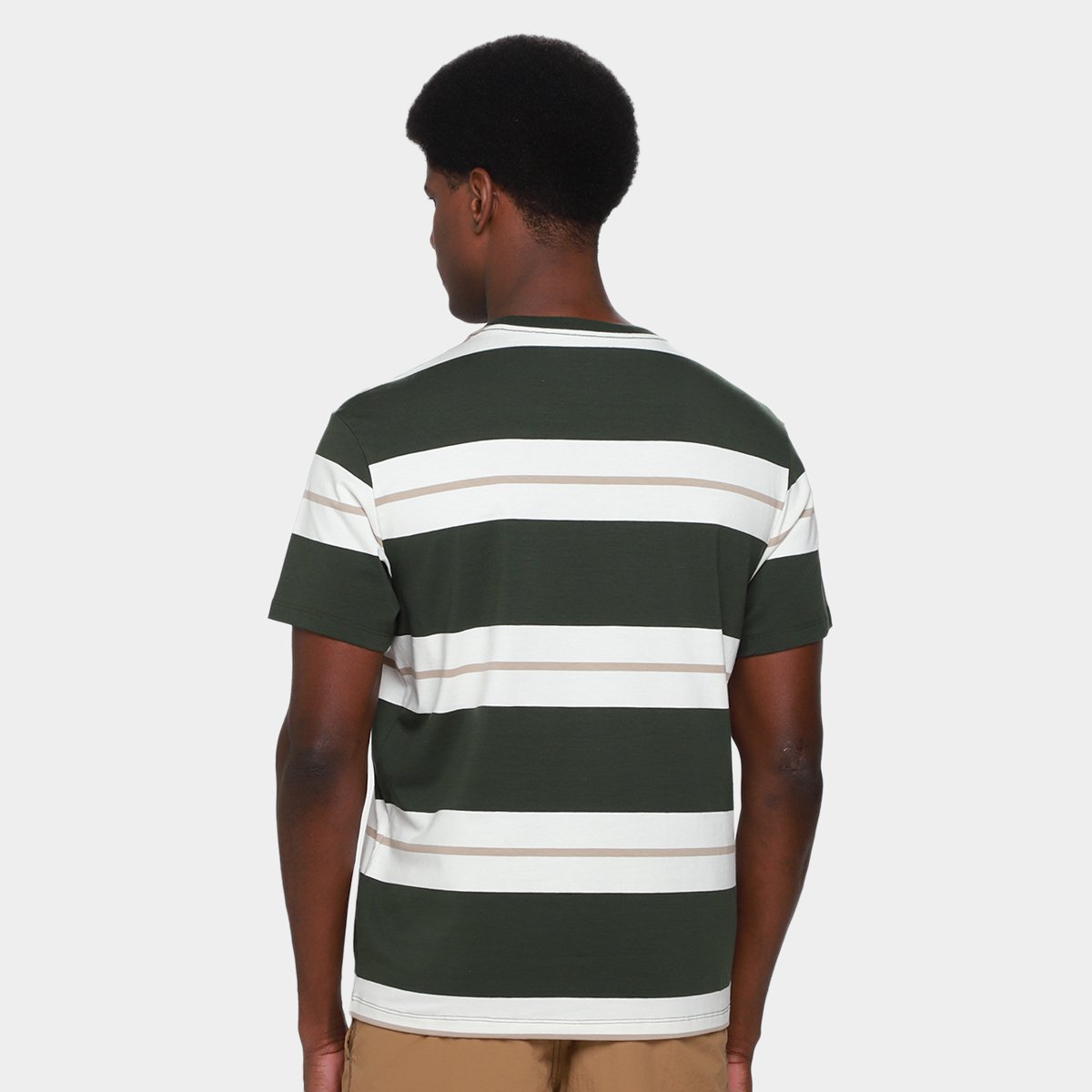Camiseta Colcci Listrada  Masculina - Tam: P - 1