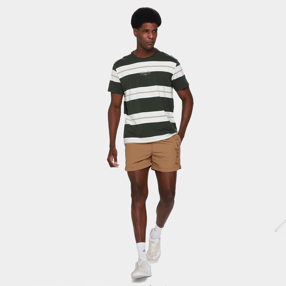 Camiseta Colcci Listrada  Masculina - Tam: P - 3