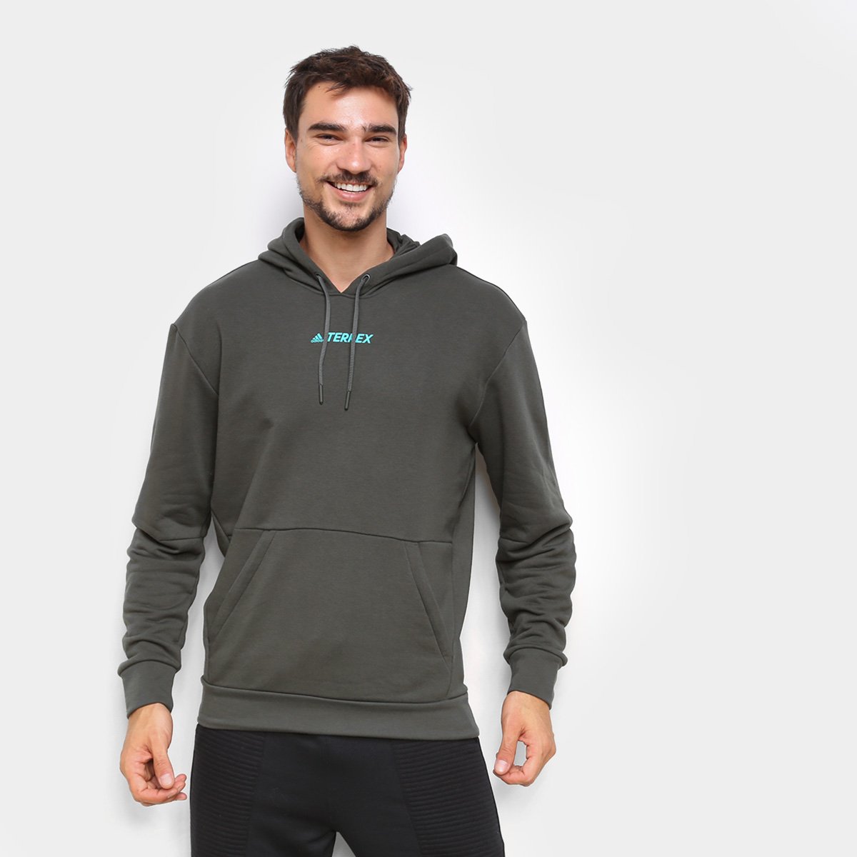 Blusa Adidas Terrex Logo c/ Capuz Masculina