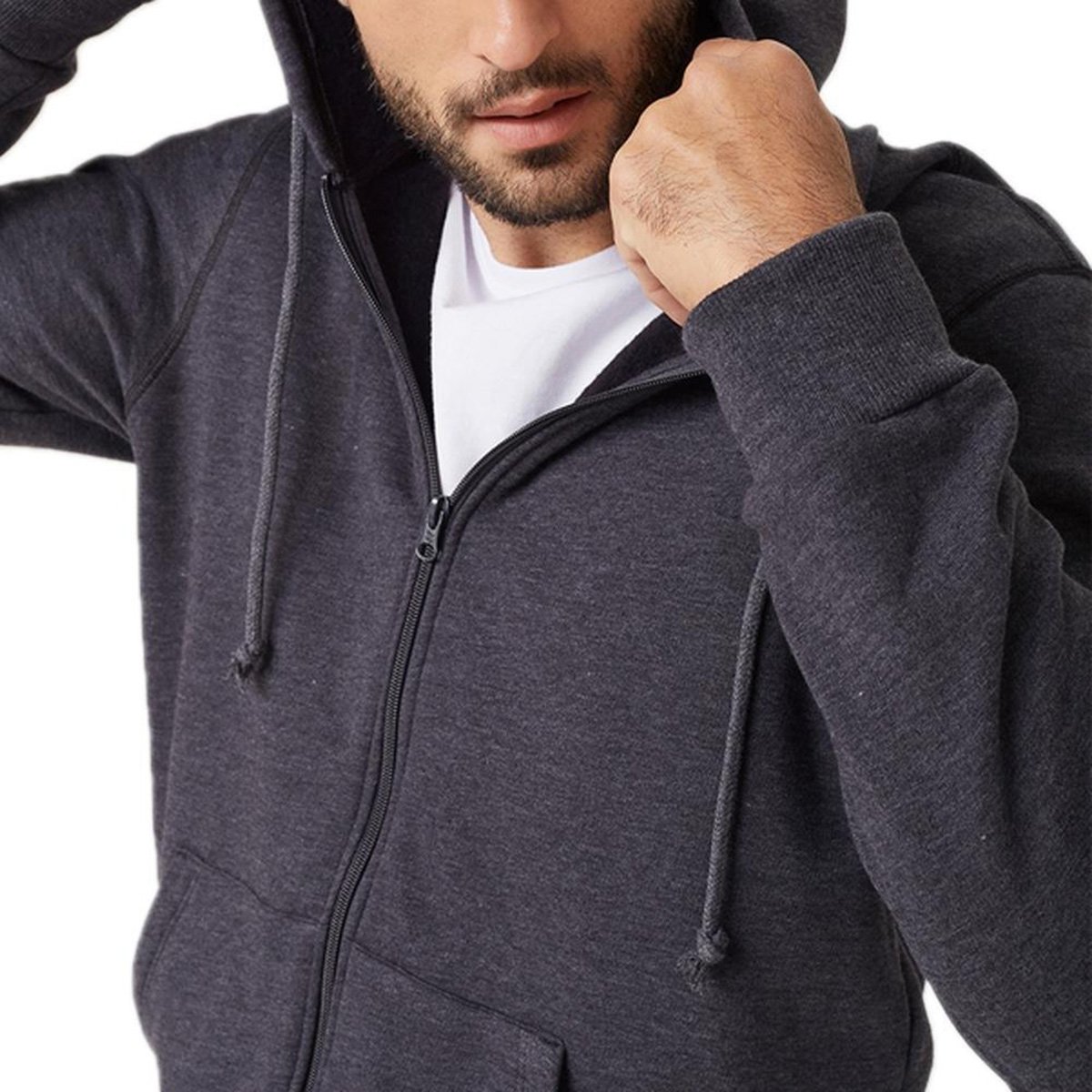 Jaqueta Hering Básica Capuz Masculina - Tam: P - 1