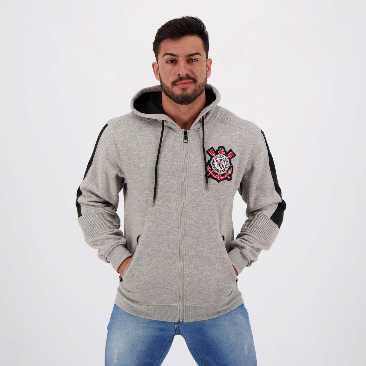 Jaqueta Corinthians c/ Capuz Masculina