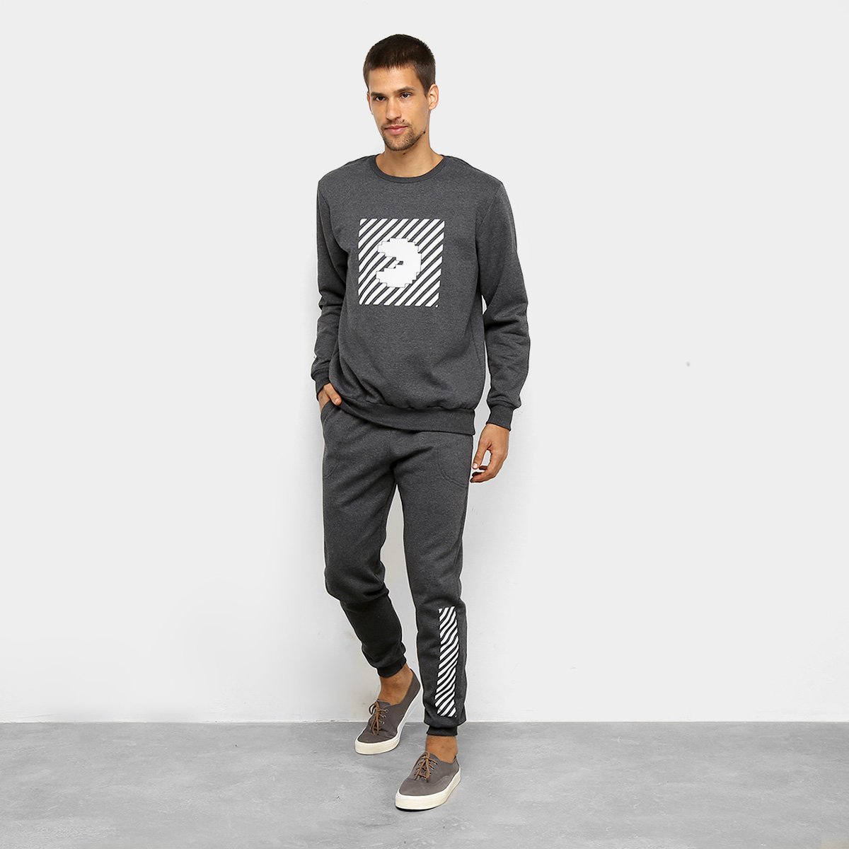 Agasalho Moletom Pacman Blusa e Calça Box Masculino