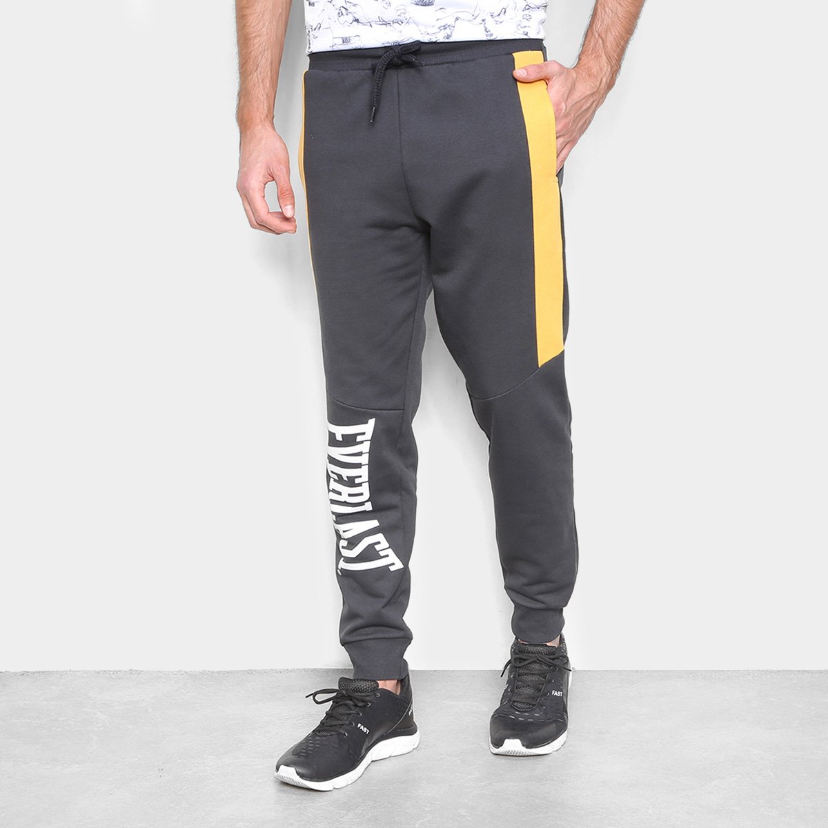 Calça de Moletom Everlast Logo Masculina