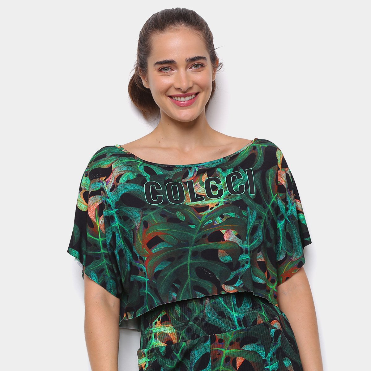 Blusa Cropped Colcci Estampada Feminina
