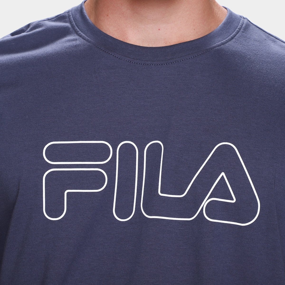 Camiseta Fila Letter Outline Masculina - Tam: M - 2