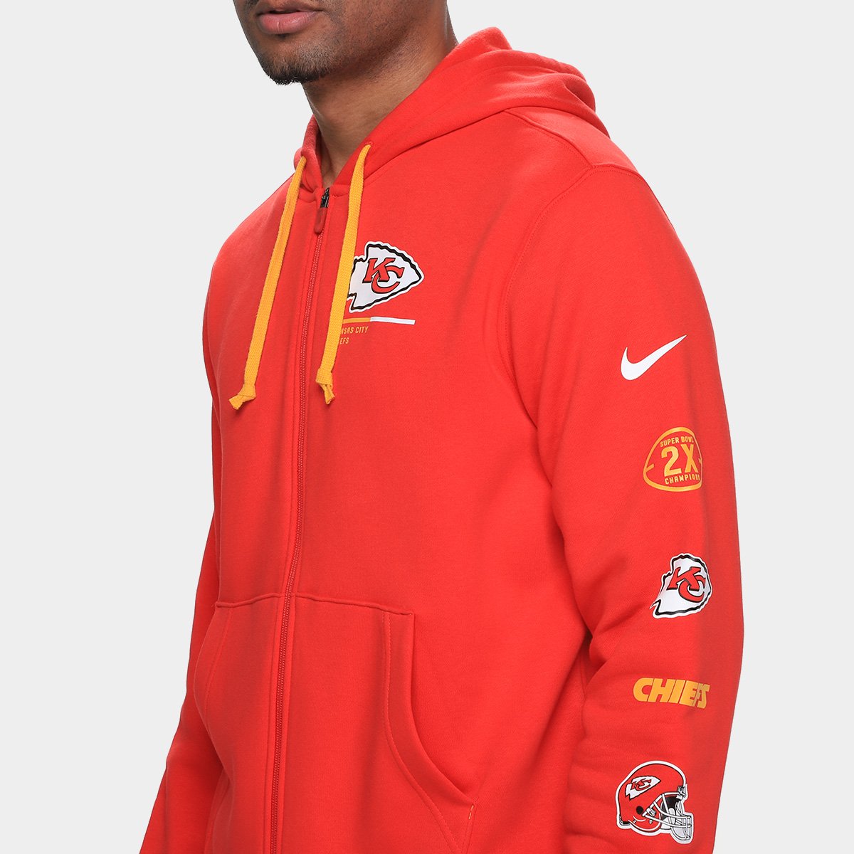 Moletom Nike NFL Kansas City Chiefs Legacy Fz C/ Capuz Masculino - Tam: GG - 2