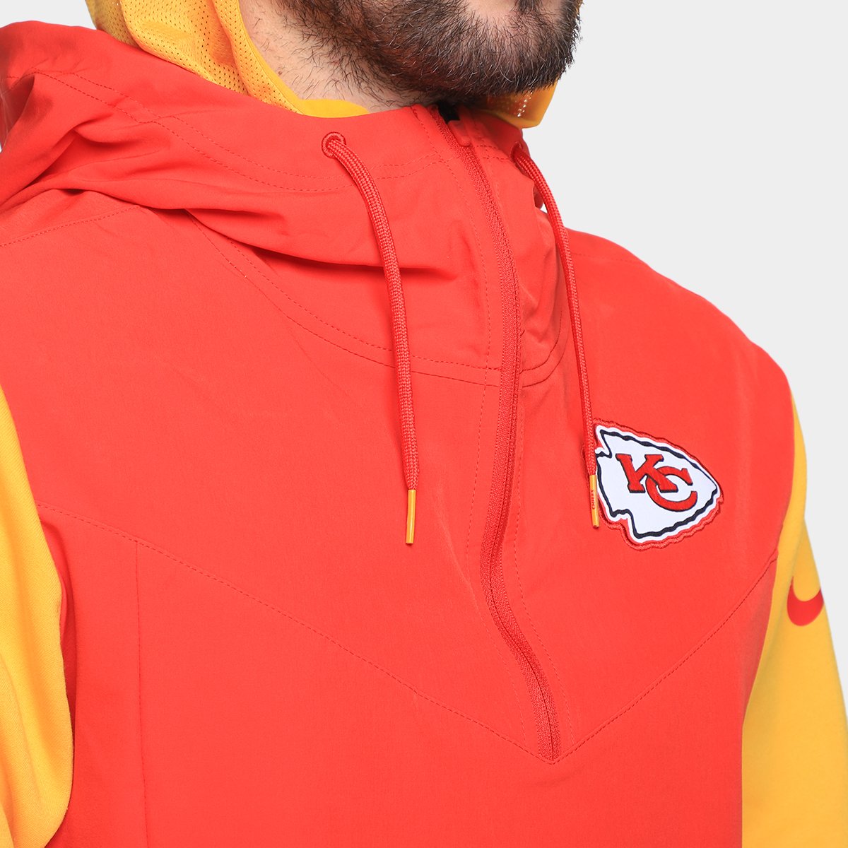 Jaqueta NFL Kansas City Chiefs Nike C/ Capuz Masculina - Tam: M - 2