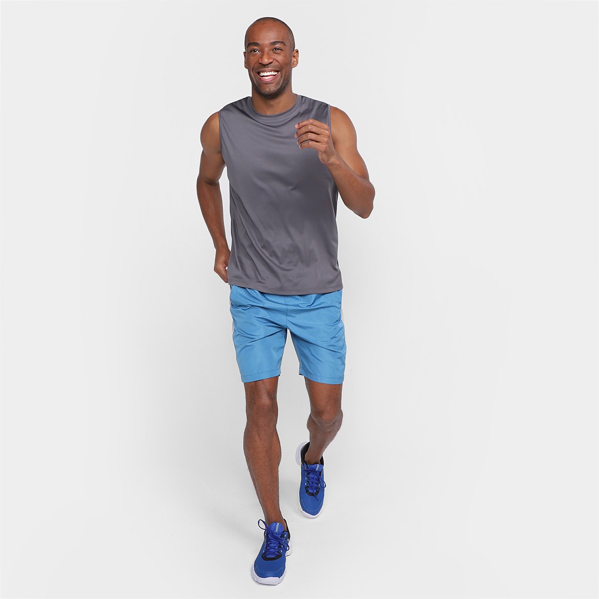 Bermuda Gonew 7" Recorte Lateral Masculina - Tam: P - 4