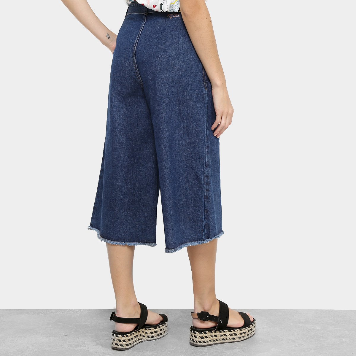 Calça Cropped Cantão Jeans Feminino - Tam: 36 - 1