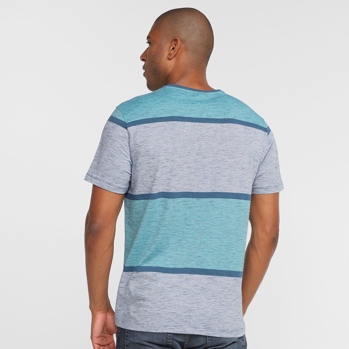 Camiseta Lucky Sailing Listrada Masculina - Tam: P - 1