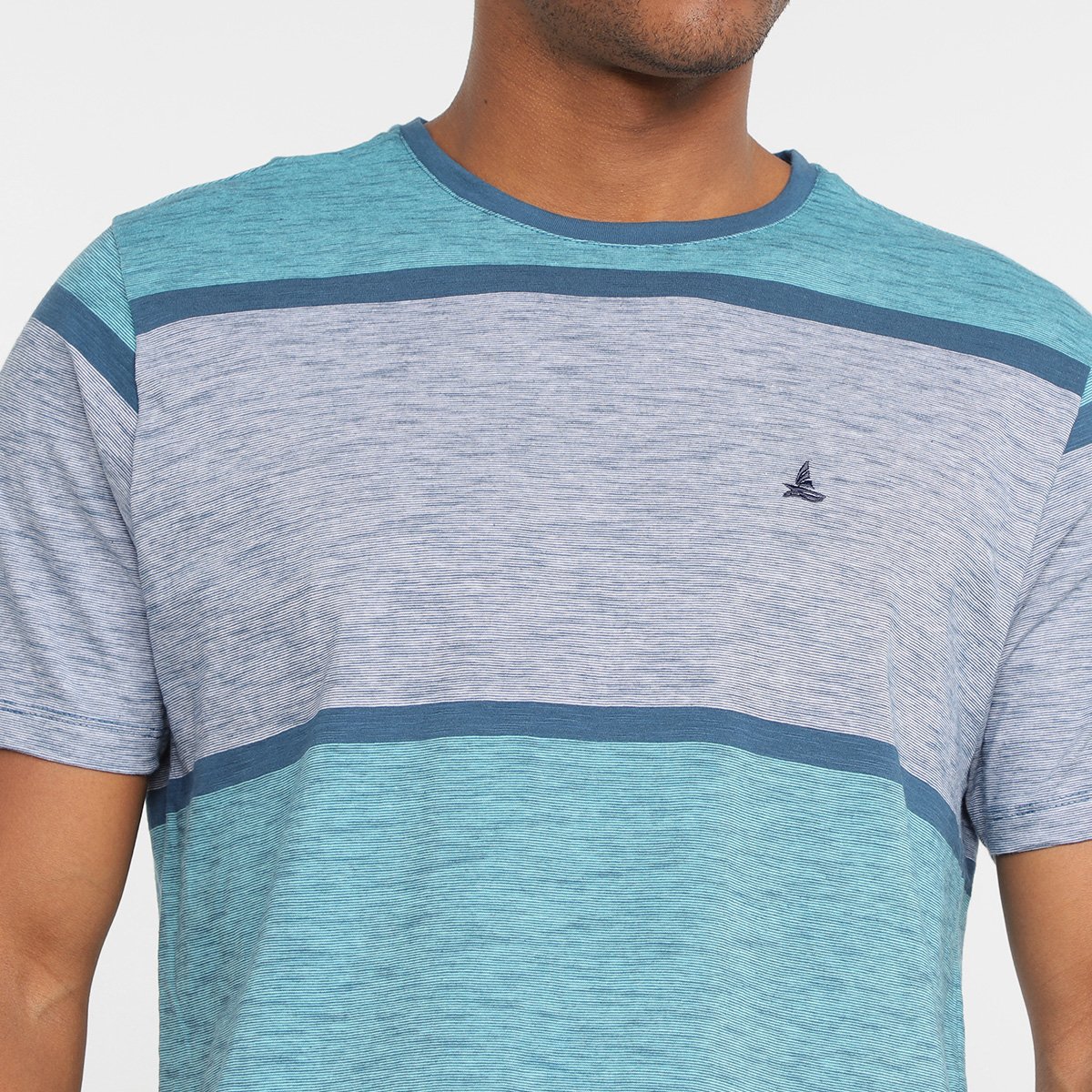 Camiseta Lucky Sailing Listrada Masculina - Tam: P - 2