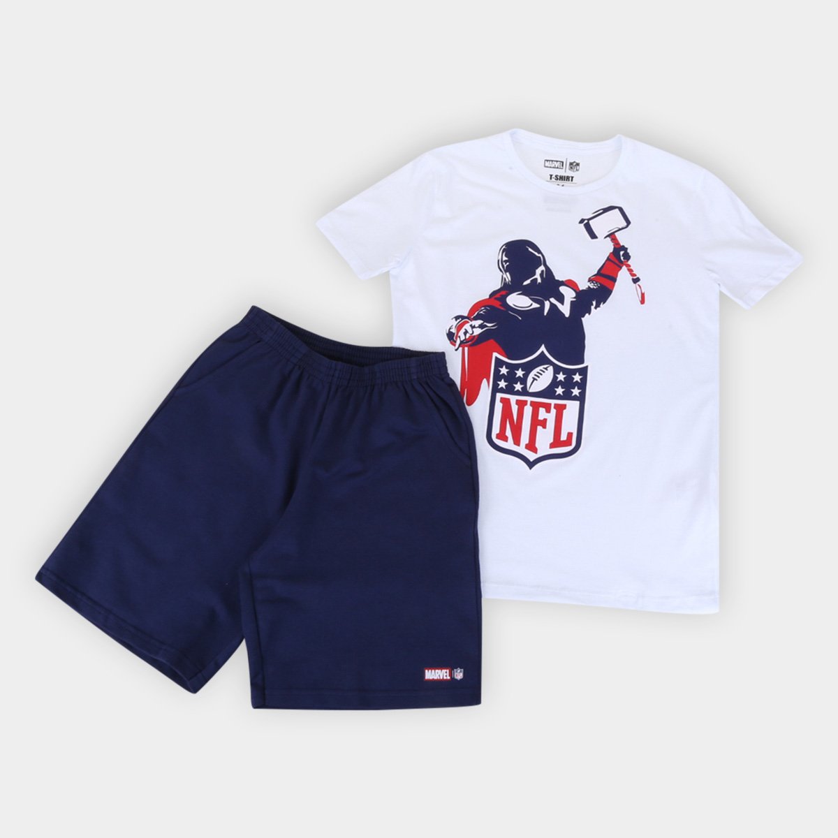 Conjunto Juvenil NFL Marvel Masculino