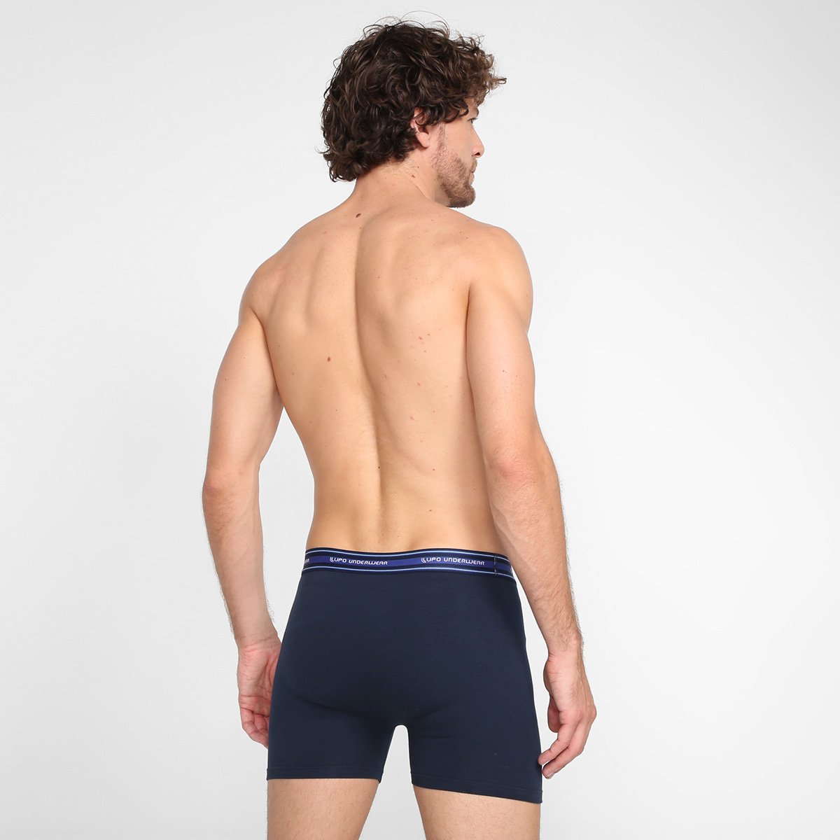 Kit Cueca Boxer Lupo Com Elástano 2 Peças - Tam: M - 2