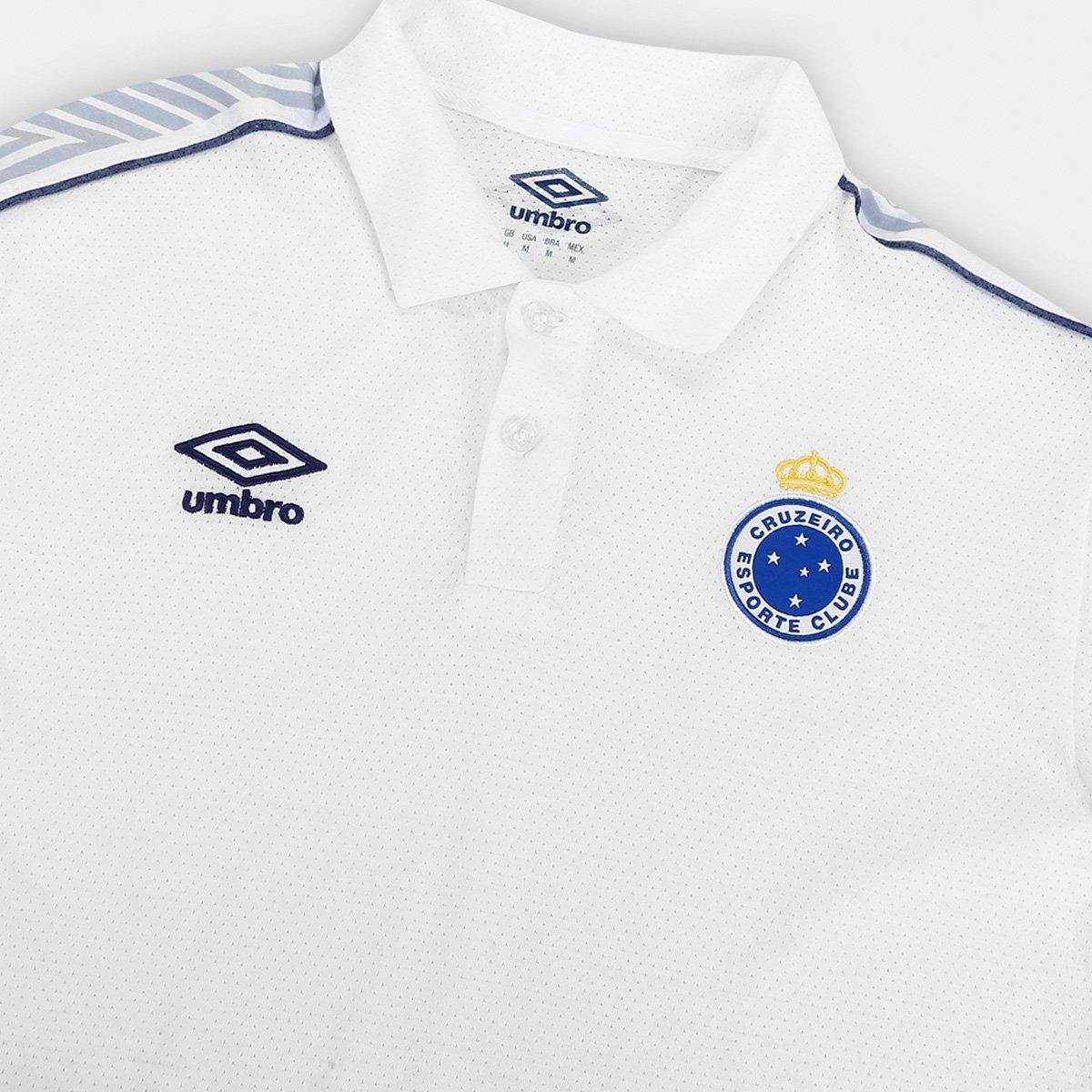 Camisa Polo Cruzeiro 2019 Viagem Umbro Masculina - Tam: EGG - 4