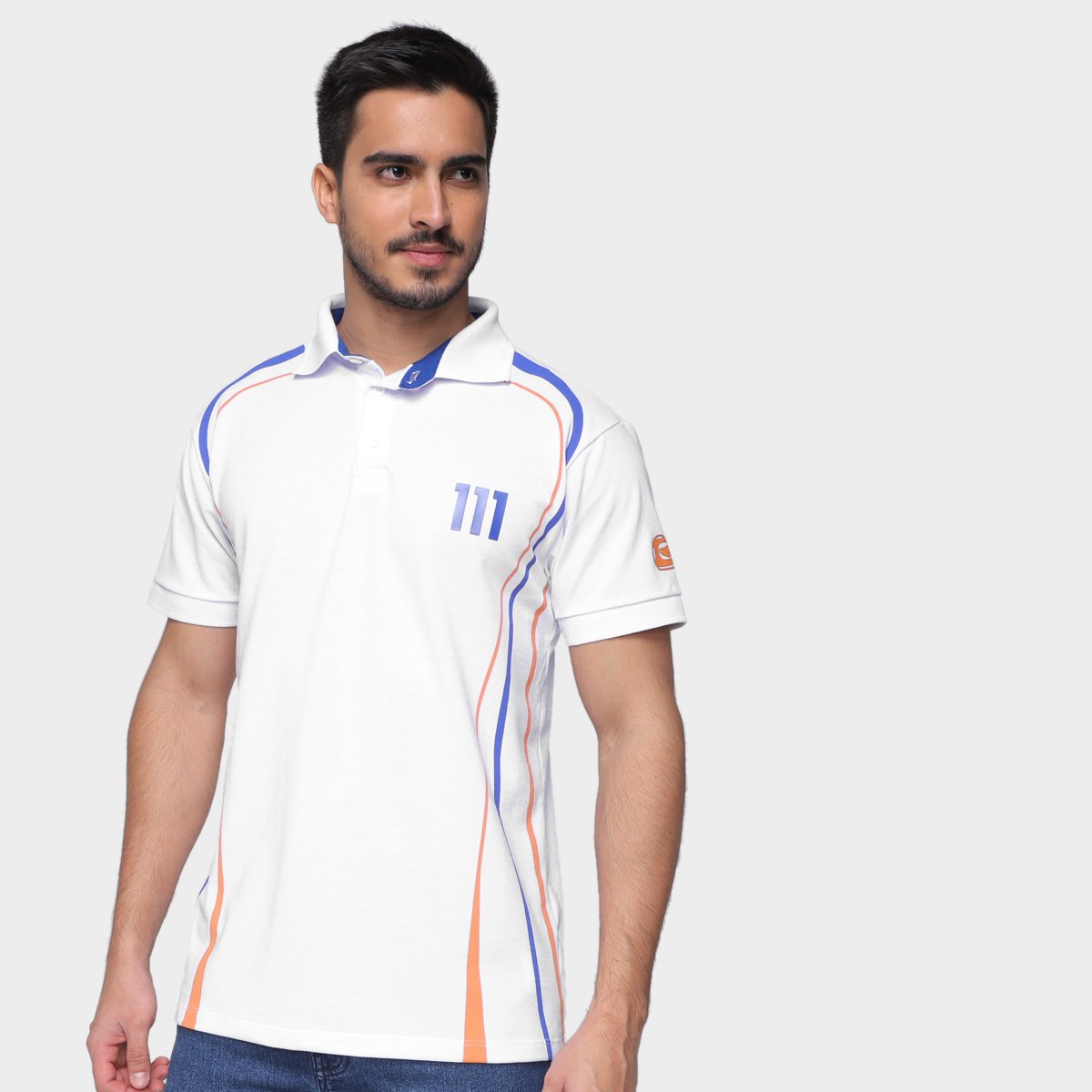 Camisa Polo RB111 Rubens Barrichello Detail Masculina