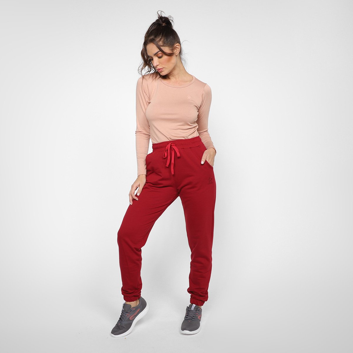Camiseta Rainha Casual Elastic Manga Longa Feminina - Tam: P - 3