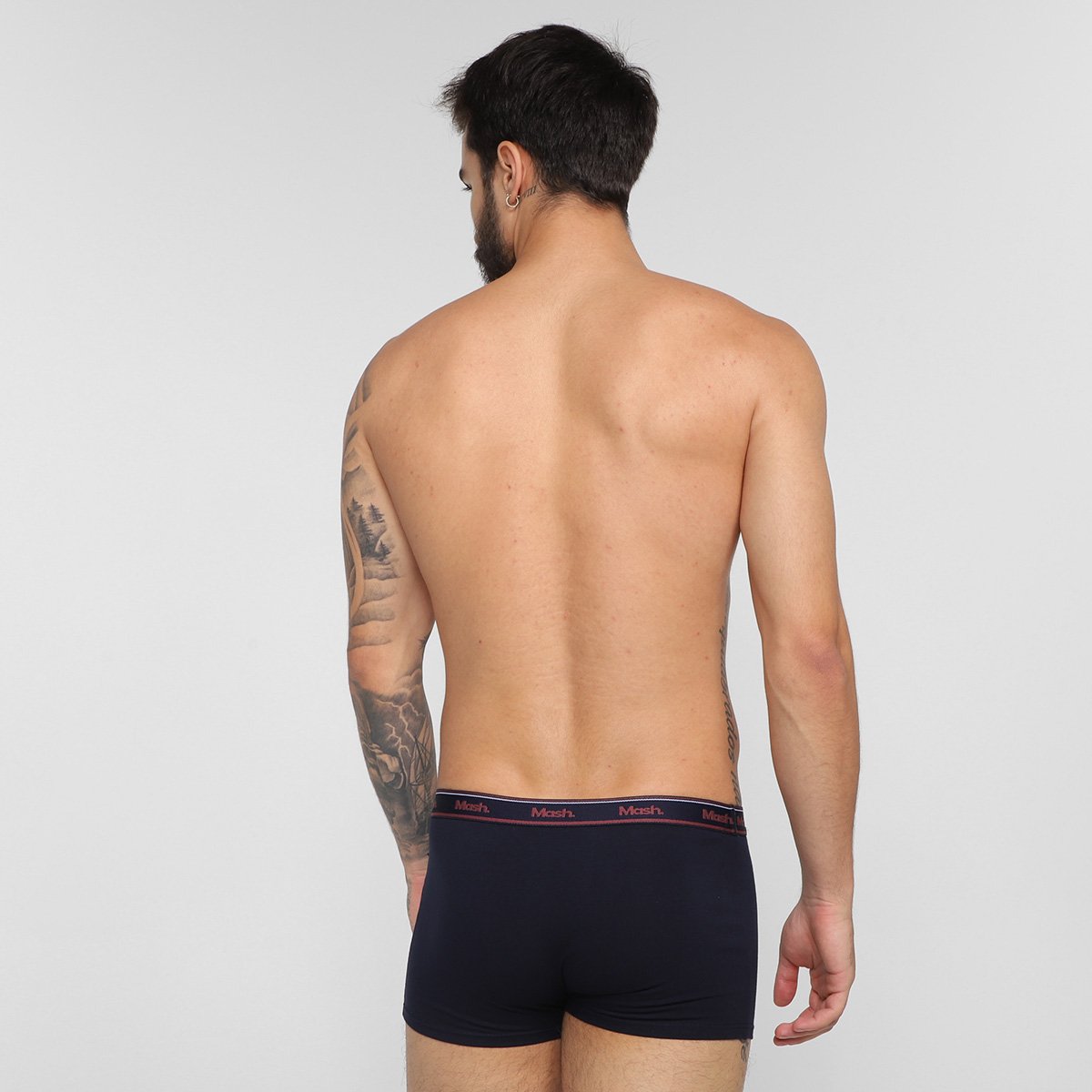 Kit Cueca Boxer Mash Cotton Elástico 10 Peças - Tam: P - 2