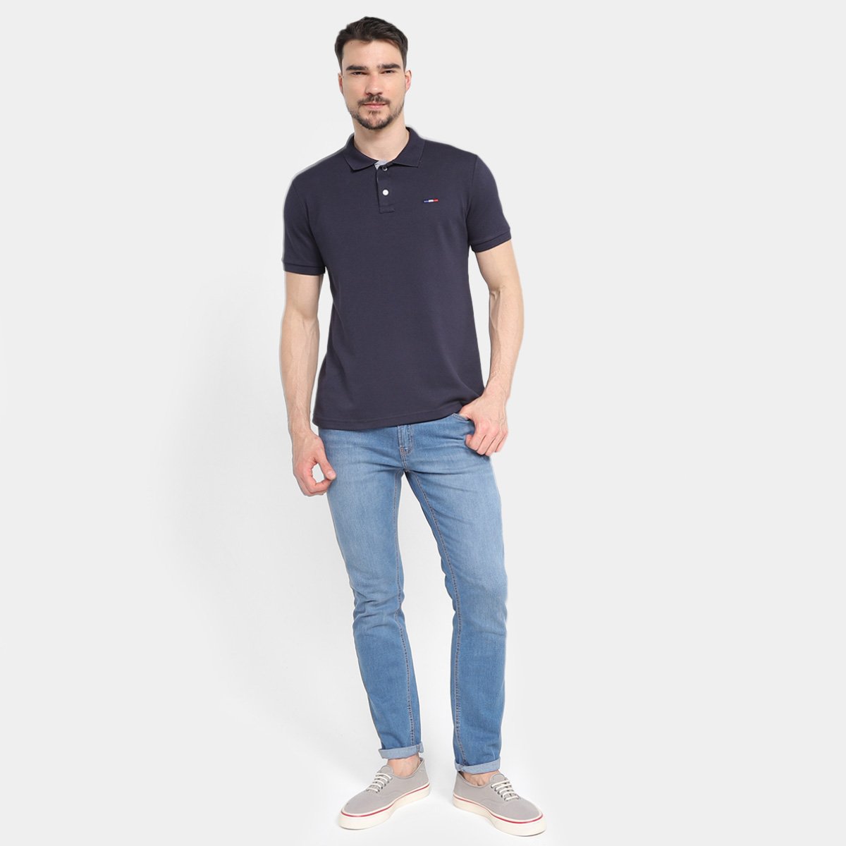 Kit Camisa Polo Industrie Básica Masculina 2 Peças - Tam: P - 5