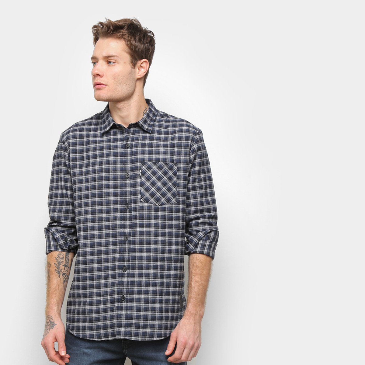 Camisa Manga Longa MCD Xadrez II Masculina