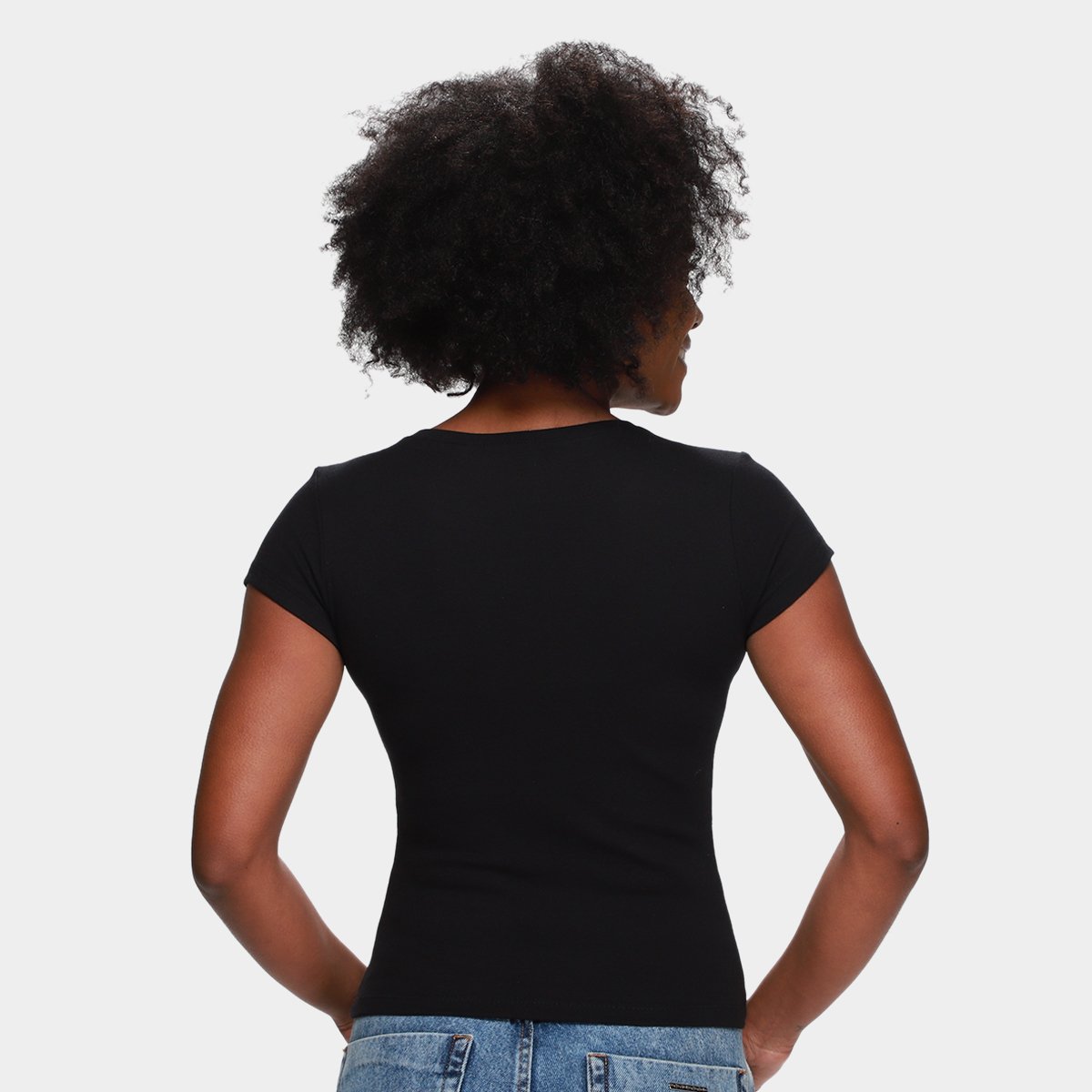 Kit Camiseta Nicoboco Earth Casual Feminina - 3 Peças - Tam: P - 3
