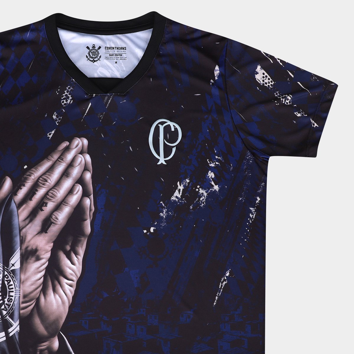 Camiseta Quebrada Corinthians Masculina - Tam: P - 5