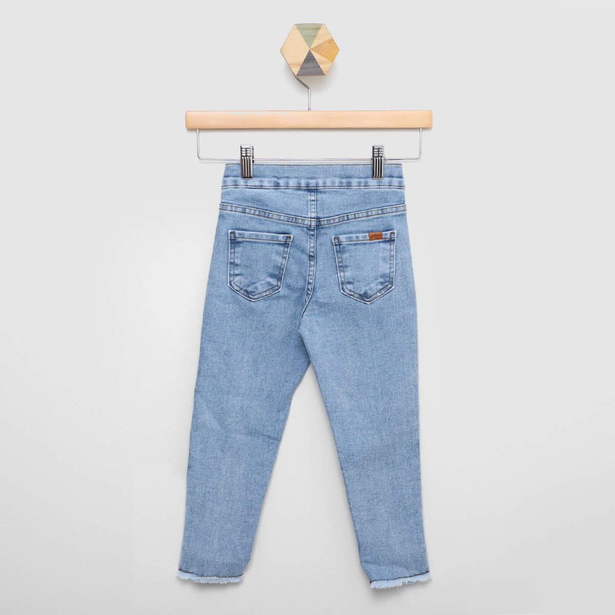 Calça Jeans Infantil Hering Barra Desfiada Feminina - Tam: 4A - 1