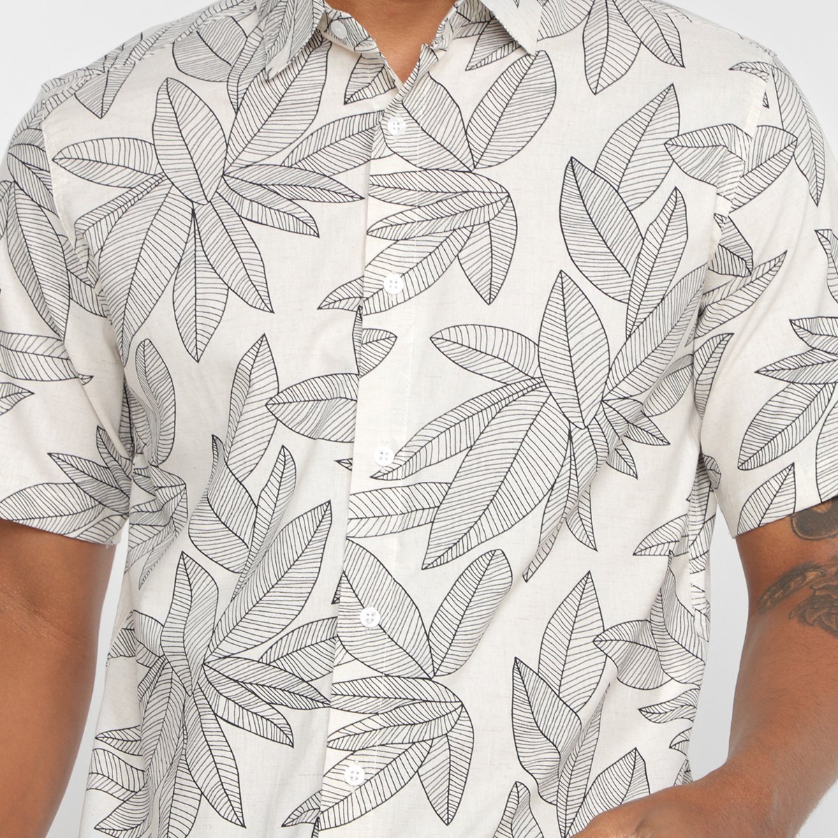 Camisa Manga Curta Milano Estampada Masculina - Tam: P - 2