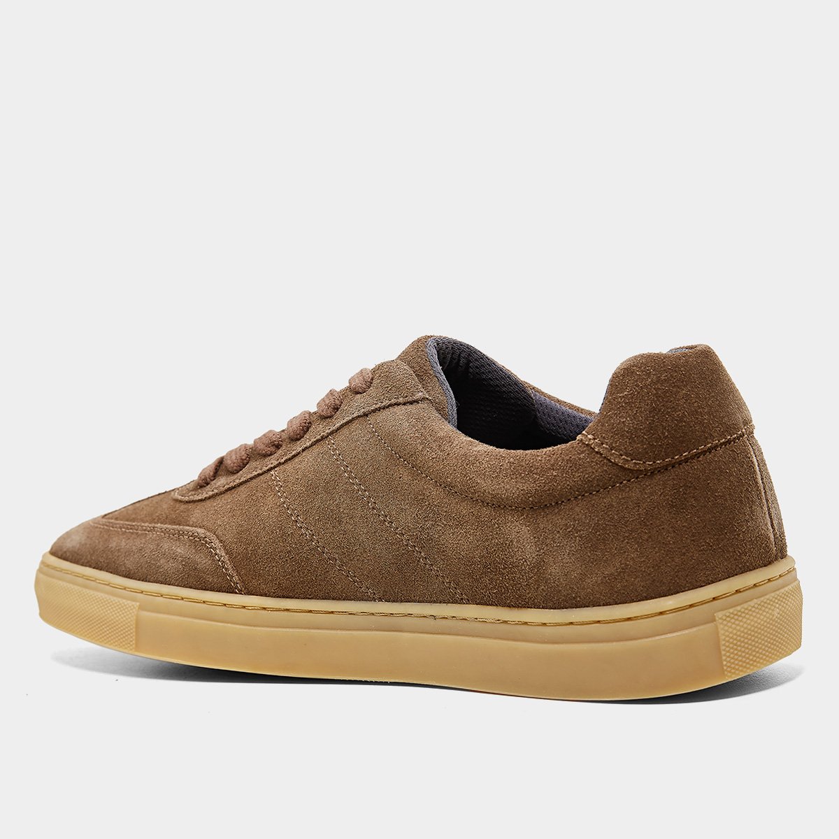 Tênis Couro Calvin Klein Palito Side Nobuck Masculino - Tam: 37 - 2