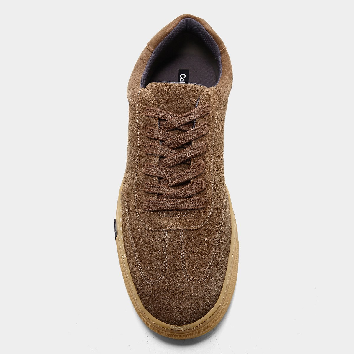 Tênis Couro Calvin Klein Palito Side Nobuck Masculino - Tam: 37 - 3