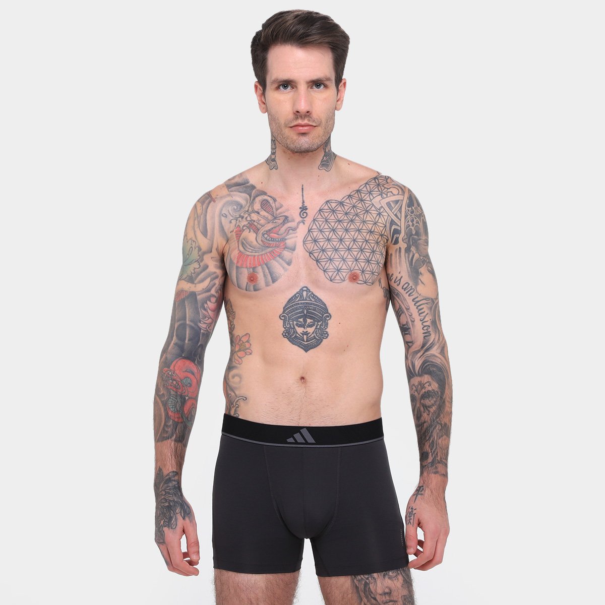 Kit Cueca Boxer Adidas 3 Peças - Tam: P - 4