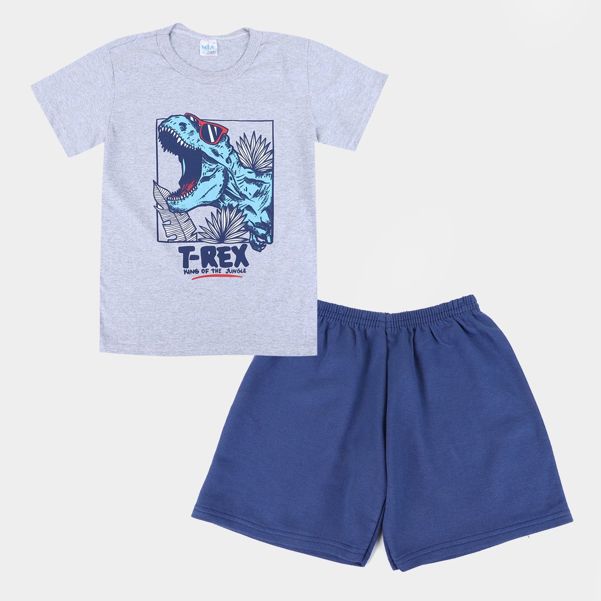 Conjunto Infantil Mia Kids T-Rex Masculino