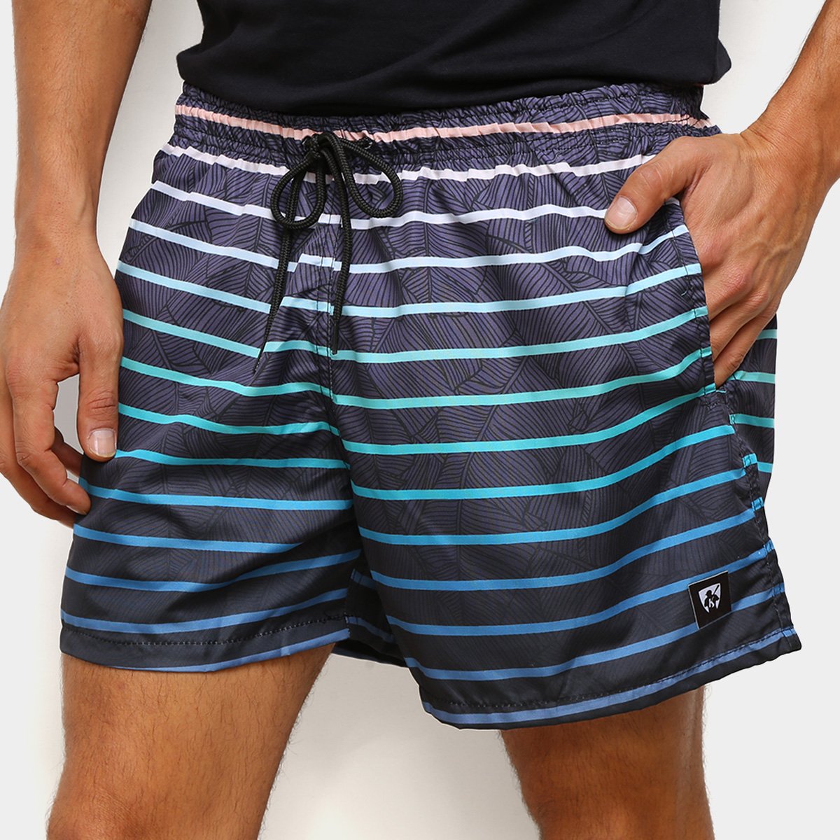 Short Mr Kitsch Listrado Masculino