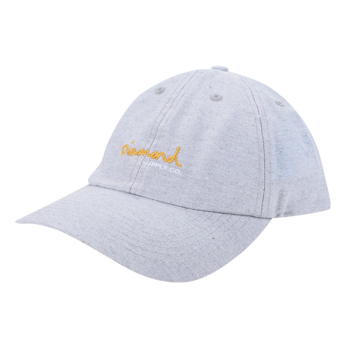 Boné Diamond Script Aba Curva Strapback Masculino