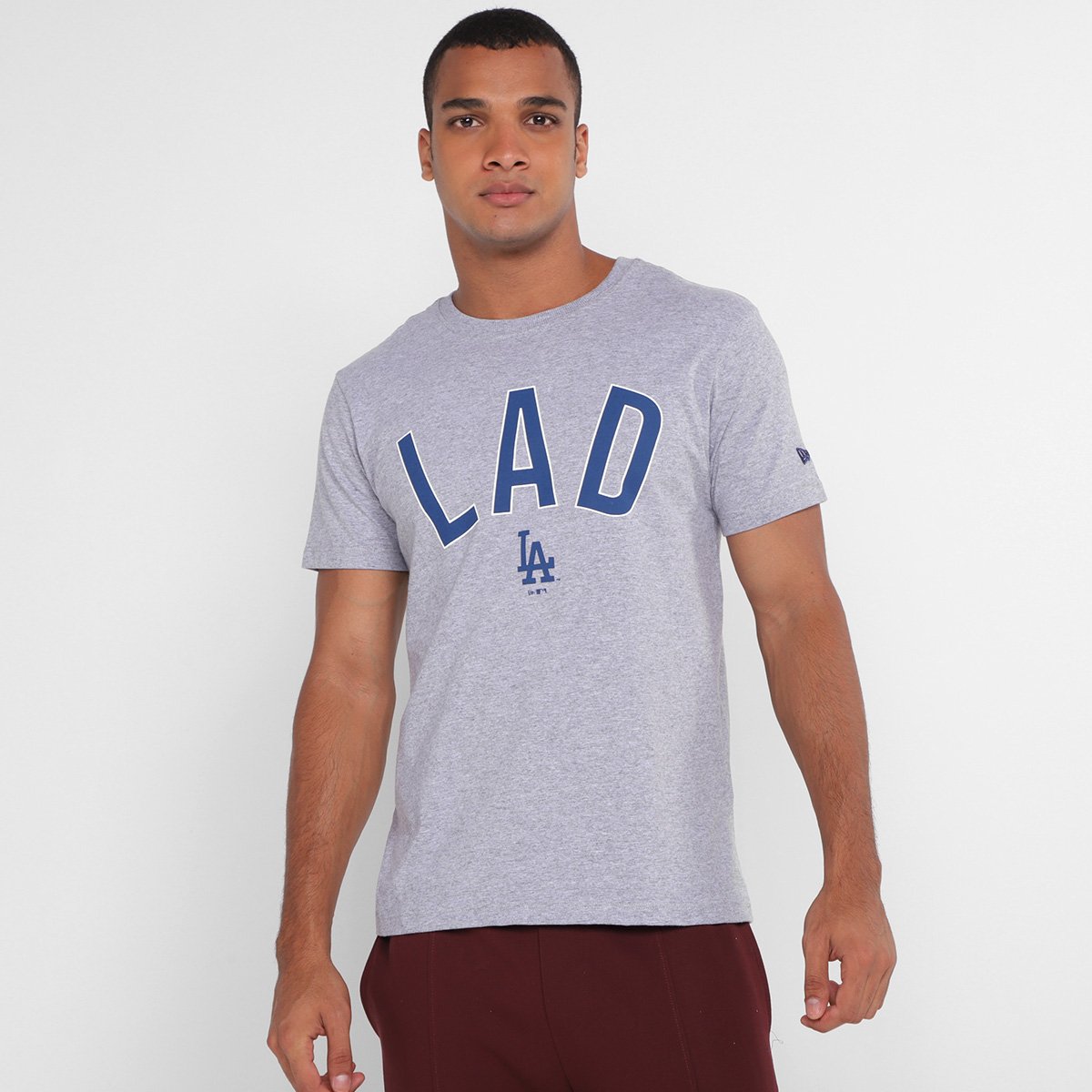 Camiseta New Era Los Angeles Dodgers Core World Mark Masculina