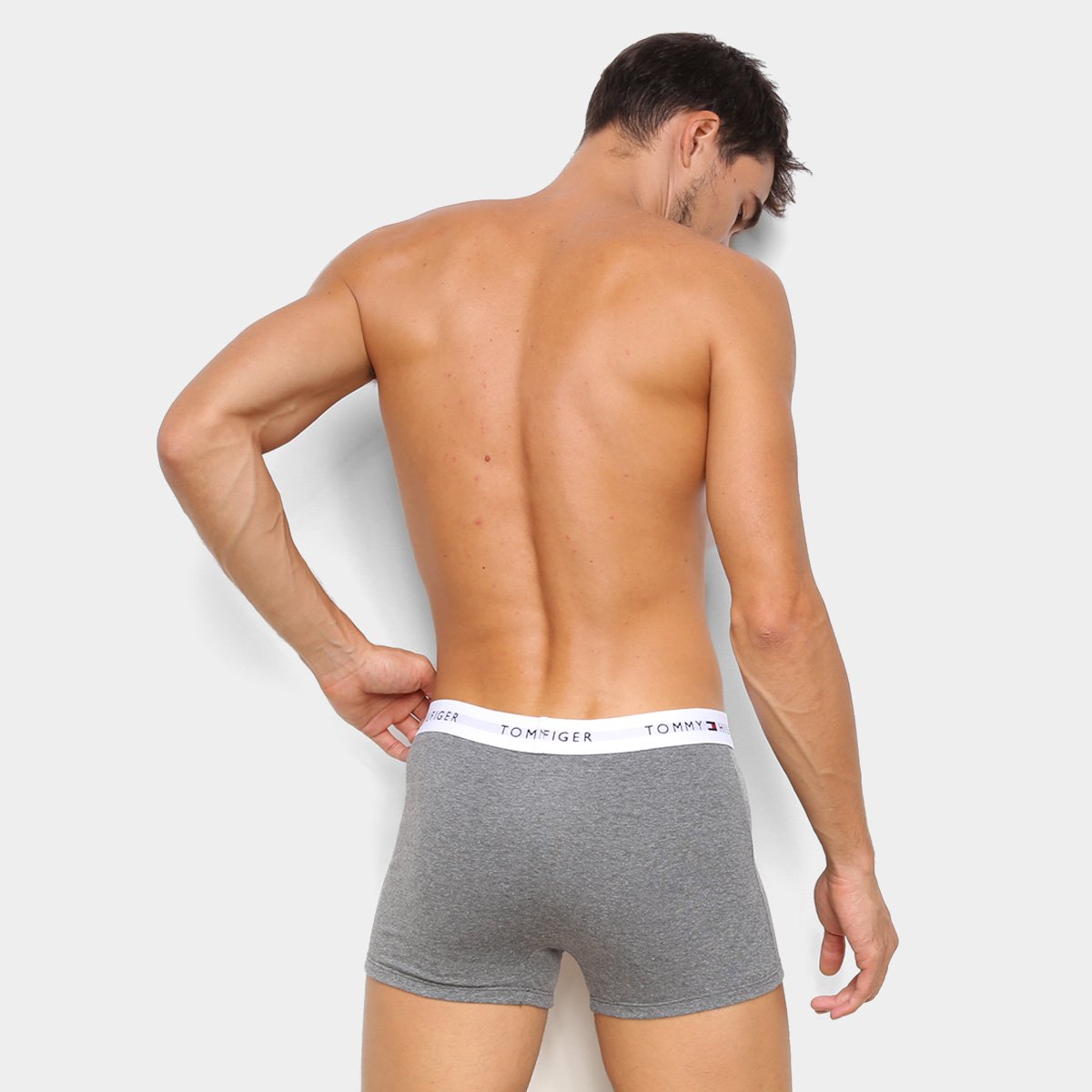 Kit Cueca Boxer Tommy Hilfiger Lisa Masculina 3 Peças - Tam: P - 2