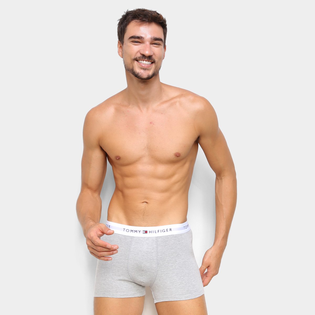 Kit Cueca Boxer Tommy Hilfiger Lisa Masculina 3 Peças - Tam: P - 3