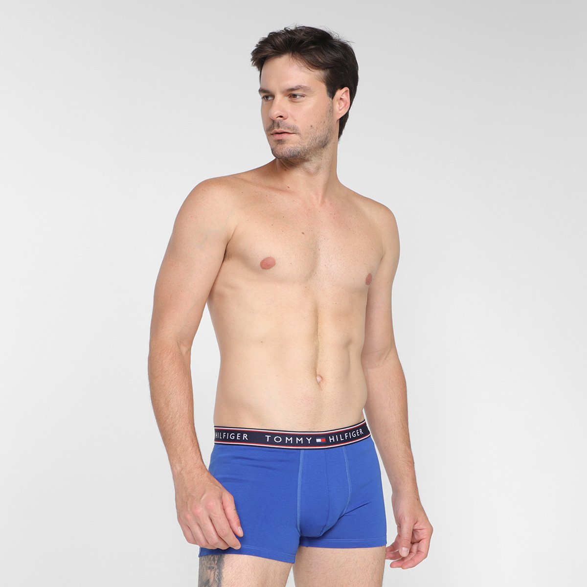 Kit Cueca Boxer Tommy Hilfiger Stretch Trunk Fancy 3 Peças - Tam: P - 4