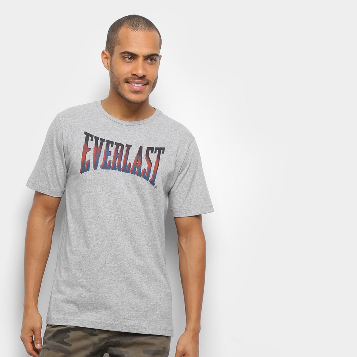 Camiseta Everlast Big Logo Gradiente Masculina