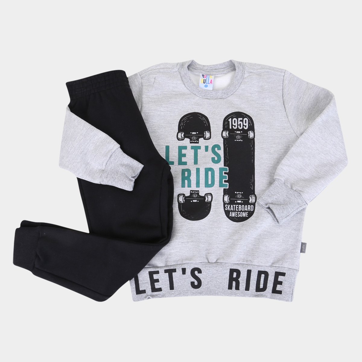 Conjunto Infantil Pulla Bulla Skate Masculino
