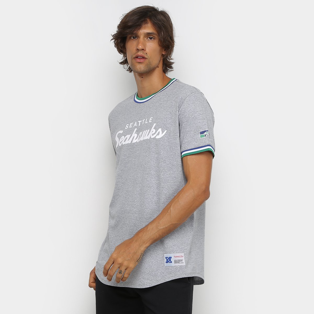 Camiseta NFL Seattle Seahawks Mitchell & Ness Especial Masculina