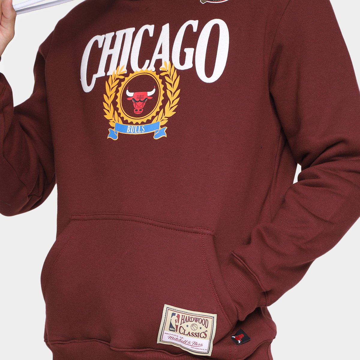 Moletom NBA Chicago Bulls Mitchell & Ness Collegiate Masculino - Tam: P - 2